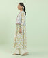 Women's Pret Khaddar Block Printed White Women's Waistcoat